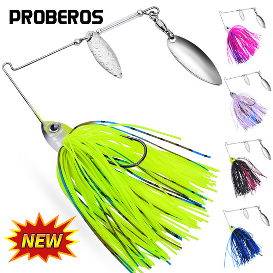 PROBEROS 5pcs Spinner Bait 10G 14G Metal Lure Hard Fishing Lure Spinner Lure Spinnerbait Pike Swivel Fish Tackle Wobbler Fishing