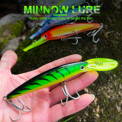 PROBEROS DW627 Deep Diving Minnow Lure Saltwater Fishing Bait 32g-75g