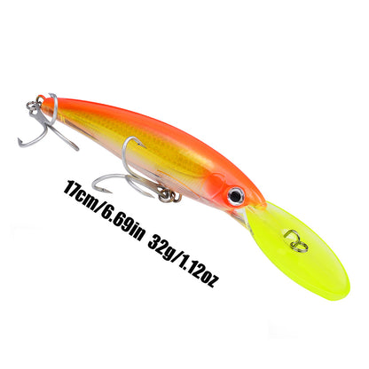 PROBEROS DW627 Deep Diving Minnow Lure Saltwater Fishing Bait 32g-75g