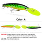 PROBEROS 10PC Deep Diver Minnow Sinking Fishing Lure Wobblers 130mm 24g Crystal 3D Hard Bait Megabass Cranbait Japanese Wobblers for Pike Bass