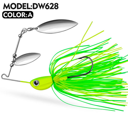 PROBEROS Spinnerbait Lure 5 Colors (A-E) Freshwater Fishing Bait 10g-14g (1PC Pack)