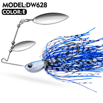 PROBEROS Spinnerbait Lure 5 Colors (A-E) Freshwater Fishing Bait 10g-14g (1PC Pack)
