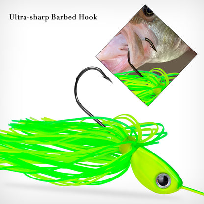 PROBEROS Spinnerbait Lure 5 Colors (A-E) Freshwater Fishing Bait 10g-14g (1PC Pack)