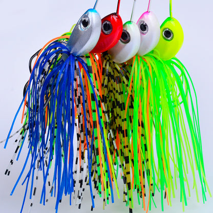 PROBEROS Spinnerbait Lure 5 Colors (A-E) Freshwater Fishing Bait 10g-14g (1PC Pack)