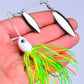 PROBEROS Spinnerbait Fishing Lure, Hard Metal Jig Spinner Baits Kits Swimbait for Bass Trout Pike Salmon Walleye Freshwater Saltwater 10g 14g
