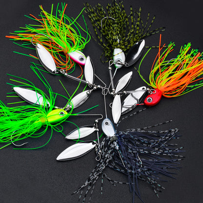 PROBEROS Spinnerbait Lure 5 Colors (A-E) Freshwater Fishing Bait 10g-14g (1PC Pack)