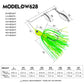 PROBEROS Spinnerbait Fishing Lure, Hard Metal Jig Spinner Baits Kits Swimbait for Bass Trout Pike Salmon Walleye Freshwater Saltwater 10g 14g
