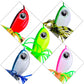 PROBEROS Spinnerbait Fishing Lure, Hard Metal Jig Spinner Baits Kits Swimbait for Bass Trout Pike Salmon Walleye Freshwater Saltwater 10g 14g