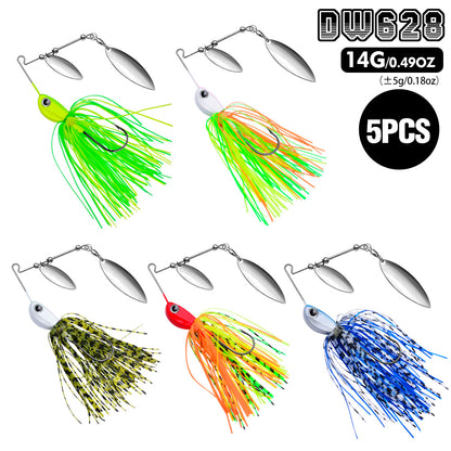 PROBEROS DW628 Spinnerbait Fishing Lure 10g 14g Weedless Bass Bait