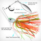 5PC PROBEROS Spinnerbait Fishing Lure, Hard Metal Jig Spinner Baits Kits Swimbait for Bass Trout Pike Salmon Walleye Freshwater Saltwater 10g 14g