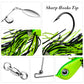5PC PROBEROS Spinnerbait Fishing Lure, Hard Metal Jig Spinner Baits Kits Swimbait for Bass Trout Pike Salmon Walleye Freshwater Saltwater 10g 14g