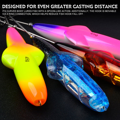 PROBERDS DW642 Spinner Bait Rig Pre-Rigged Fishing Lure 35g-45g
