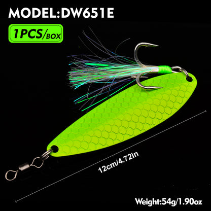 Proberos DW651 Spoon Lure Saltwater Metal Bait Bass 54g 12cm