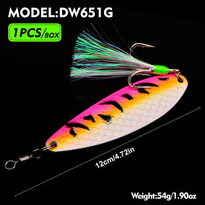 Proberos DW651 Spoon Lure Saltwater Metal Bait Bass 54g 12cm