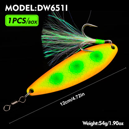 Proberos DW651 Spoon Lure Saltwater Metal Bait Bass 54g 12cm