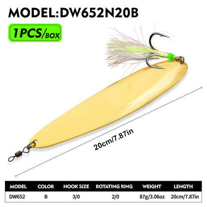 PROBEROS DW652 Spoon Lure Saltwater Fishing Bait 87g-122g