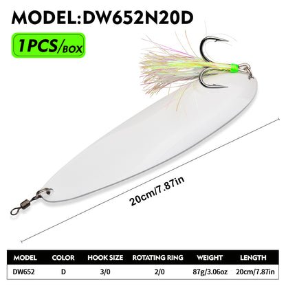 PROBEROS DW652 Spoon Lure Saltwater Fishing Bait 87g-122g