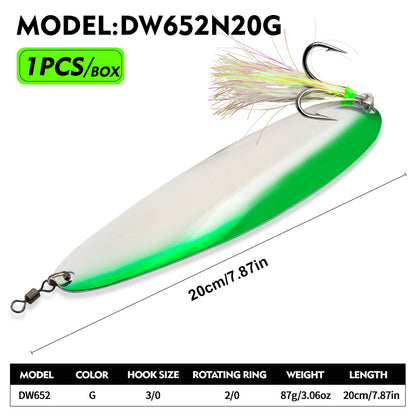 PROBEROS DW652 Spoon Lure Saltwater Fishing Bait 87g-122g