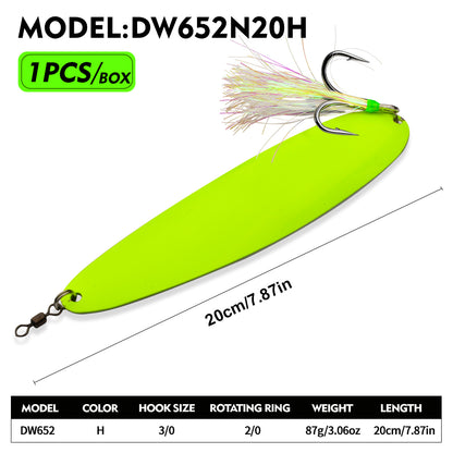 PROBEROS DW652 Spoon Lure Saltwater Fishing Bait 87g-122g