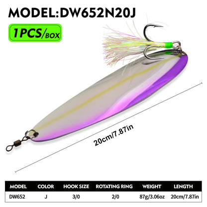 PROBEROS DW652 Spoon Lure Saltwater Fishing Bait 87g-122g