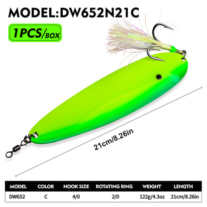 PROBEROS DW652 Spoon Lure Saltwater Fishing Bait 87g-122g