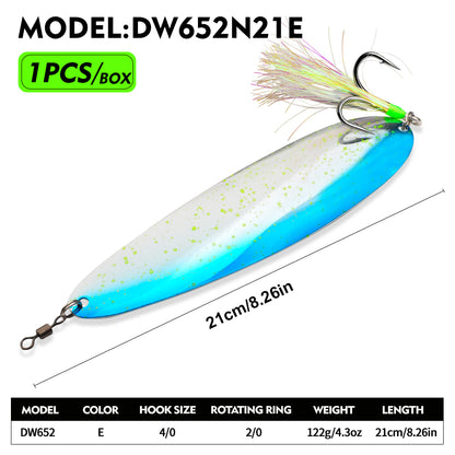 PROBEROS DW652 Spoon Lure Saltwater Fishing Bait 87g-122g