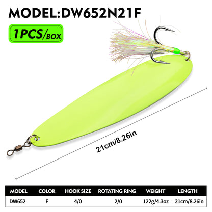 PROBEROS DW652 Spoon Lure Saltwater Fishing Bait 87g-122g