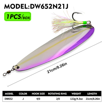 PROBEROS DW652 Spoon Lure Saltwater Fishing Bait 87g-122g