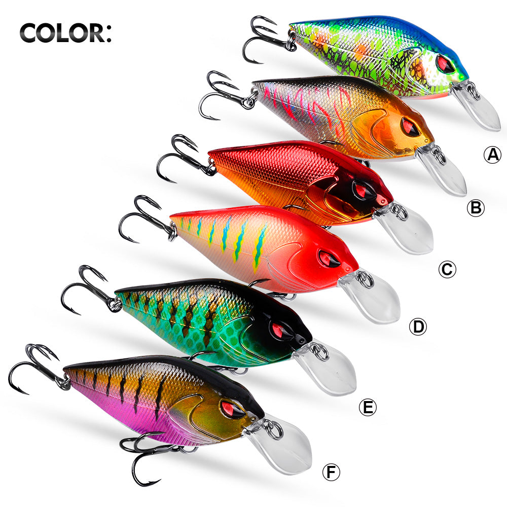PROBEROS Crankbait Lure 6 Colors (A-F) Fishing Bait 14.9g (1PC Pack)