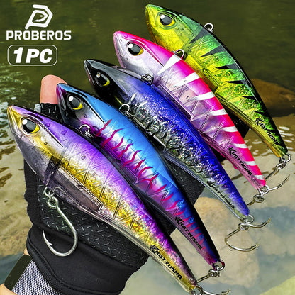 PROBEROS DW660 Vibration Hard Lure Saltwater Offshore Fishing Bait 39g/125g