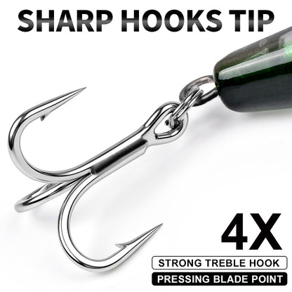 PROBEROS DW663 Deep Diving Minnow Hard Lure, 2 Sizes 8 Colors Offshore Trolling Saltwater Big Game Lures