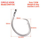 PROBEROS 20PCS Saltwater Fishing Hooks Circle Hooks 11/0-12/0-13/0-14/0-15/0-16/0# Stainless Steel Jigging Fishhooks - Proberos