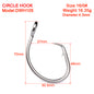 PROBEROS 20PCS Saltwater Fishing Hooks Circle Hooks 11/0-12/0-13/0-14/0-15/0-16/0# Stainless Steel Jigging Fishhooks