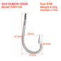PROBEROS 20PCS Premium Stainless Steel Saltwater Fishing Hooks - Durable Forged Long Straight Shank J Hooks for Freshwater Fishin