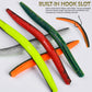 Proberos 110Pcs Soft Worm Fishing Lures Kit – Multi - Color Bass/Trout Baits with Hooks