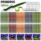 Proberos 110Pcs Soft Worm Fishing Lures Kit – Bass/Trout Freshwater Fishing Baits