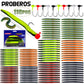 Proberos 110Pcs Fishing Lures Kit – Soft Worms & Jig Hooks for Bass/Walleye Fishing