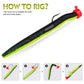 Proberos 110Pcs Fishing Lures Kit – Soft Worms & Jig Hooks for Bass/Walleye Fishing