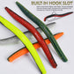 Proberos 110Pcs Fishing Lures Kit – Soft Worms & Jig Hooks for Bass/Walleye Fishing