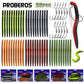 Proberos Freshwater Fishing Lures: 60Pcs Soft Worm Baits & Hooks Combo