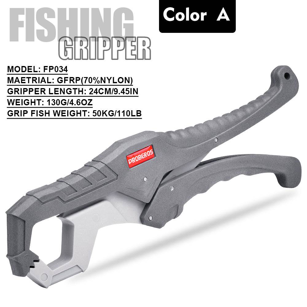 PROBEROS® Lure Clamp High Load-Bearing Nylon Fiberglass Fish Controller Waterproof toothed jaw clamp fishing tongs fishing tackle accessories - Proberos