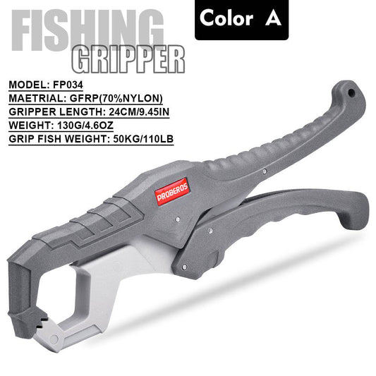 PROBEROS® Lure Clamp High Load-Bearing Nylon Fiberglass Fish Controller Waterproof toothed jaw clamp fishing tongs fishing tackle accessories - Proberos