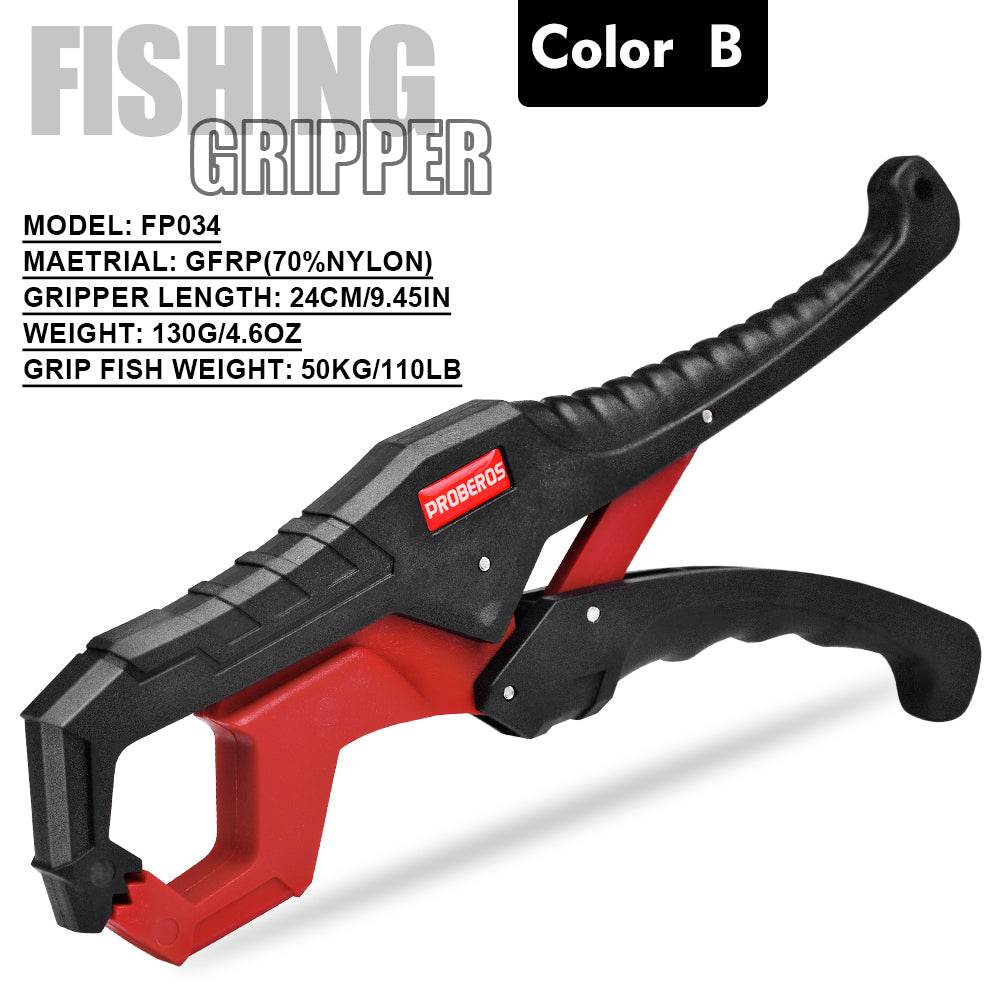 PROBEROS® Lure Clamp High Load-Bearing Nylon Fiberglass Fish Controller Waterproof toothed jaw clamp fishing tongs fishing tackle accessories - Proberos