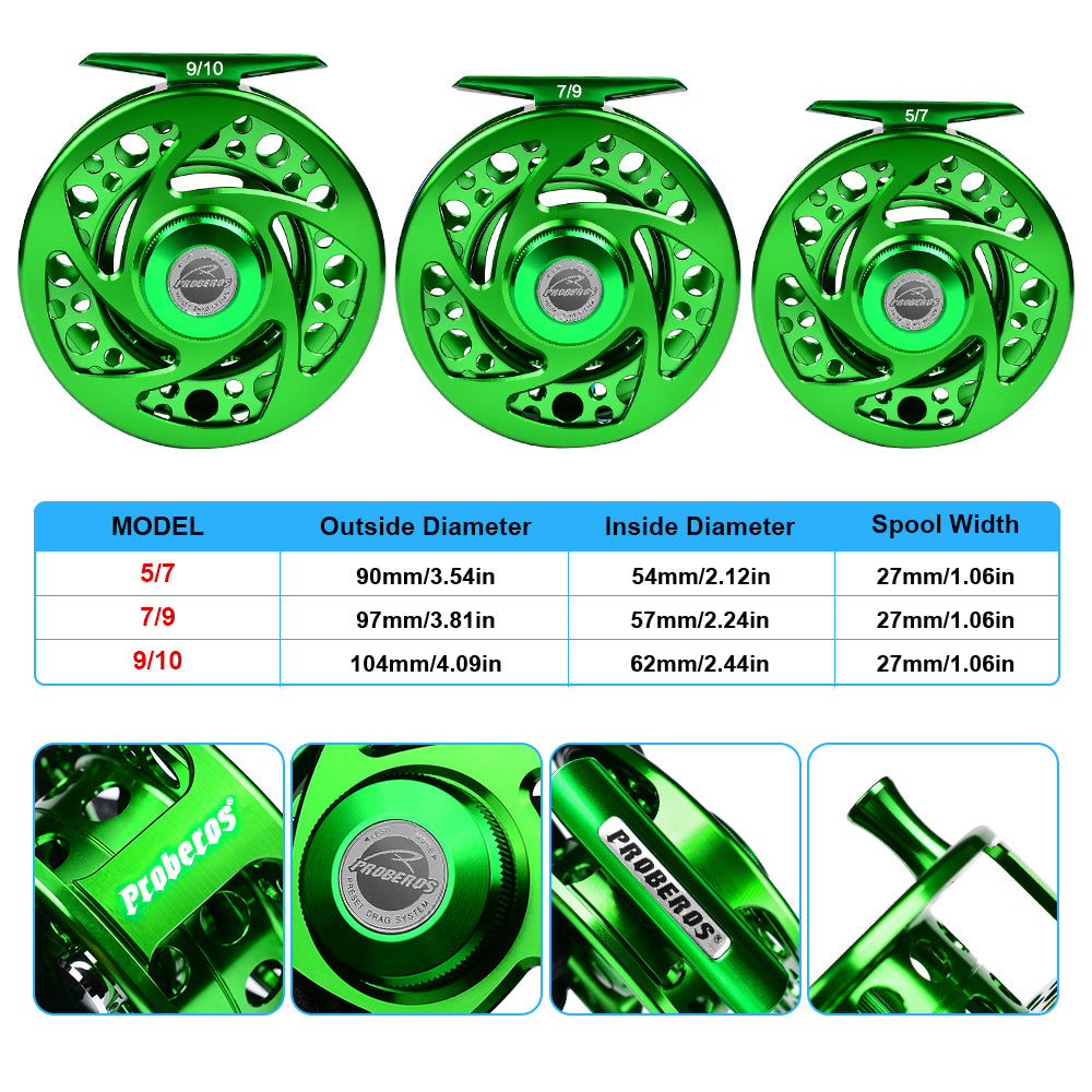 PROBEROS FR07N COLOR A PREMIUM SEALED BEARING FLY REEL Precision Redefined for the Discerning Angler