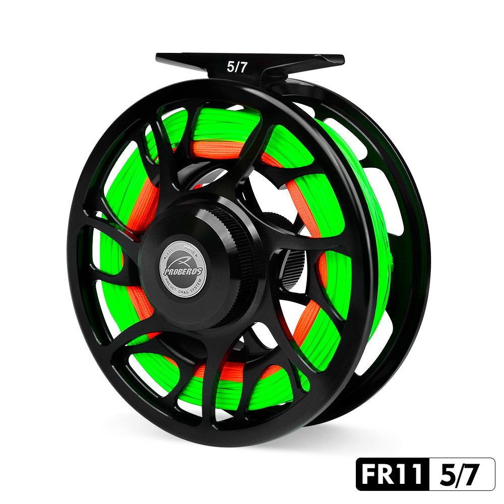 PROBEROS FR11 Pre-Loaded CNC Aluminum Fly Reel 5/7-9/10 Sizes – Proberos