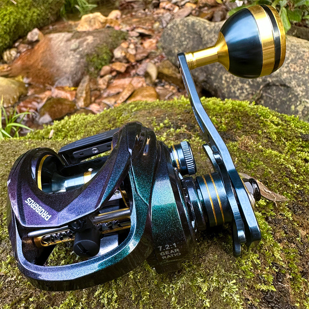 PROBEROS FW300 Baitcasting Reel, 7.2:1 Gear Ratio, 5+1BB, 256g Lightweight