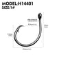 PROBEROS 50PCS 1/0-10/0# Eagle Beak Fishing Hooks Demon Circle Fishhook Anti-rust High Carbon Steel Barbed Hooks Bass Fishing Tackle