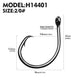 PROBEROS 50PCS 1/0-10/0# Eagle Beak Fishing Hooks Demon Circle Fishhook Anti-rust High Carbon Steel Barbed Hooks Bass Fishing Tackle - Proberos