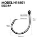 PROBEROS 50PCS 1/0-10/0# Eagle Beak Fishing Hooks Demon Circle Fishhook Anti-rust High Carbon Steel Barbed Hooks Bass Fishing Tackle