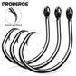 PROBEROS 50PCS 1/0-10/0# Eagle Beak Fishing Hooks Demon Circle Fishhook Anti-rust High Carbon Steel Barbed Hooks Bass Fishing Tackle - Proberos